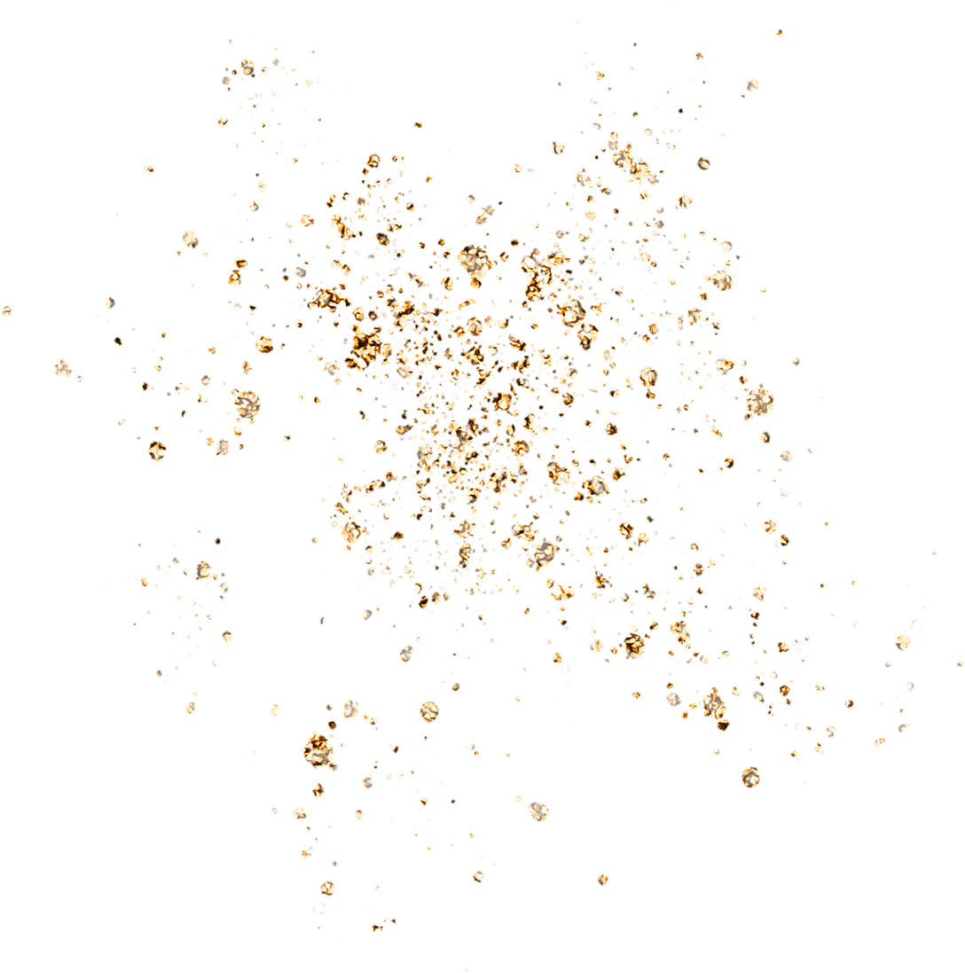Gold Isolated Shape on White